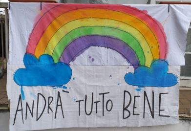 "Andrà tutto bene"(ph Web)